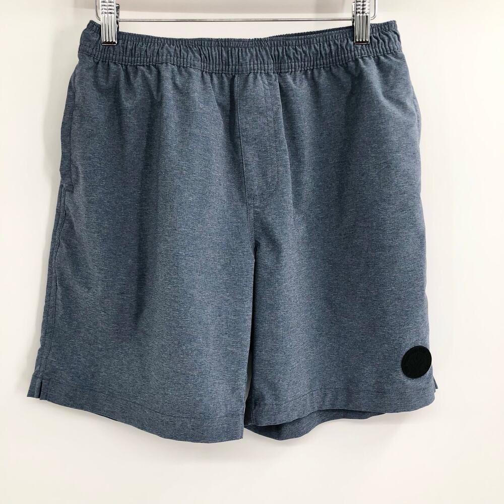 Chubbies Men's Heathered Blue Shorts Drawstring Waist 7" Inseam Size Medium